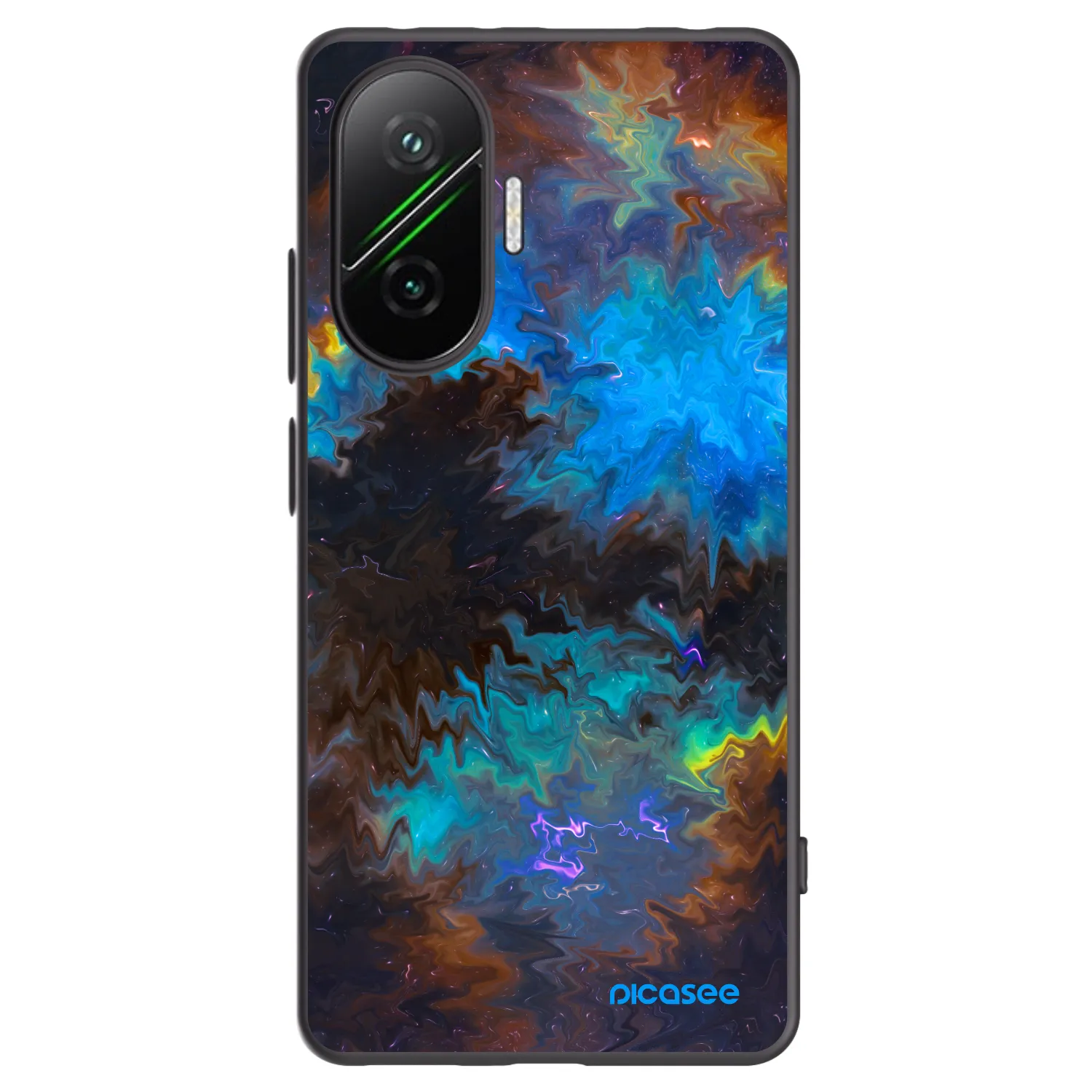 Picasee Xiaomi Poco F7 5G Hülle - Schwarzes Silikon - Space