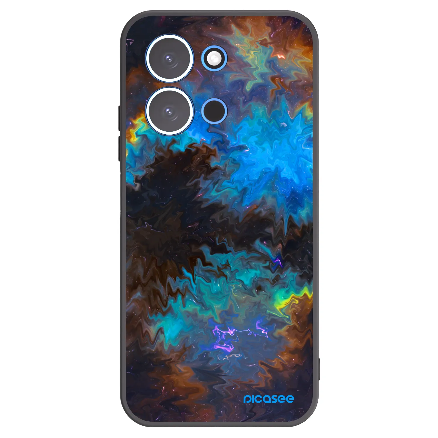 Picasee Xiaomi Redmi 15C 4G Hülle - Schwarzes Silikon - Space