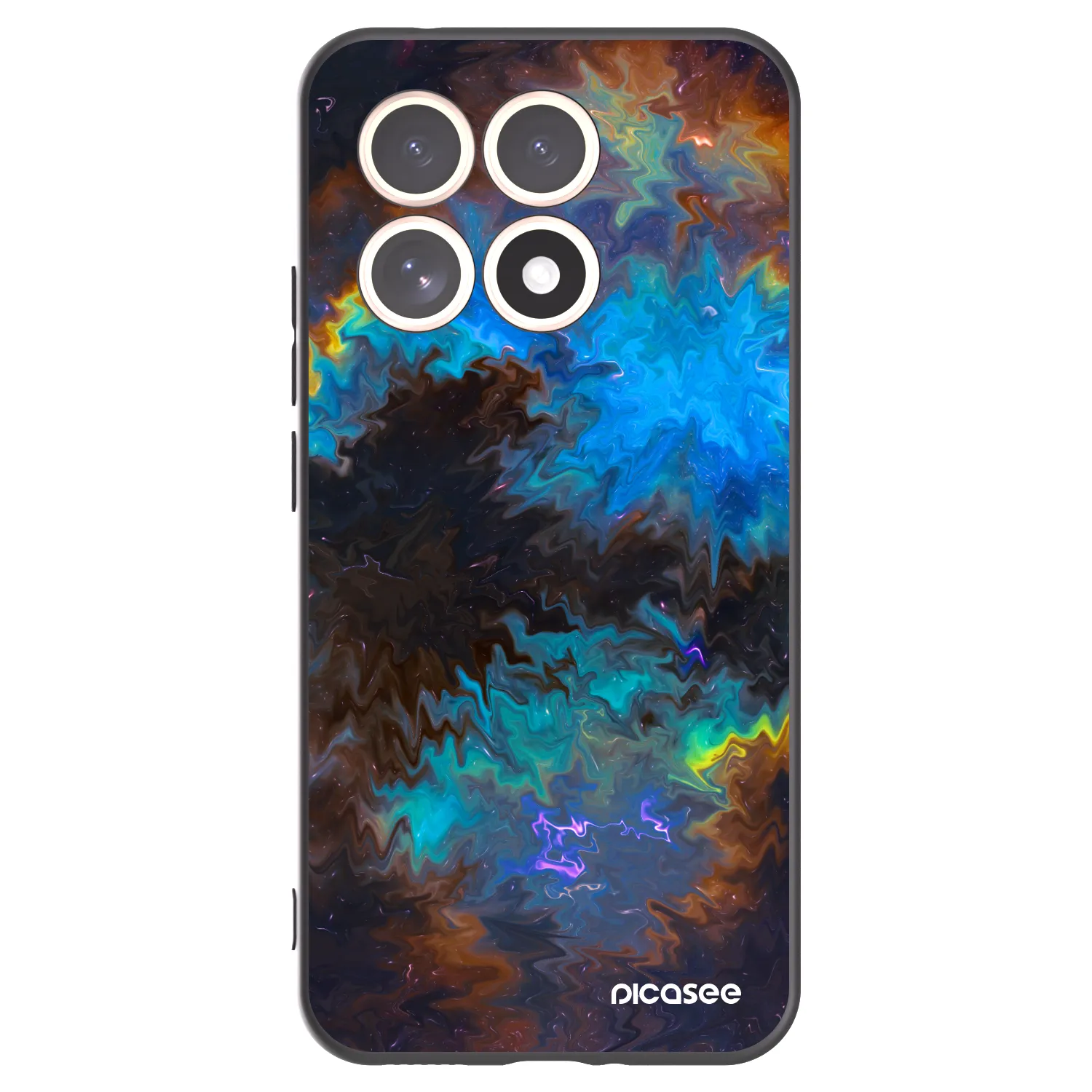 Picasee Xiaomi 15T Hülle - Schwarzes Silikon - Space