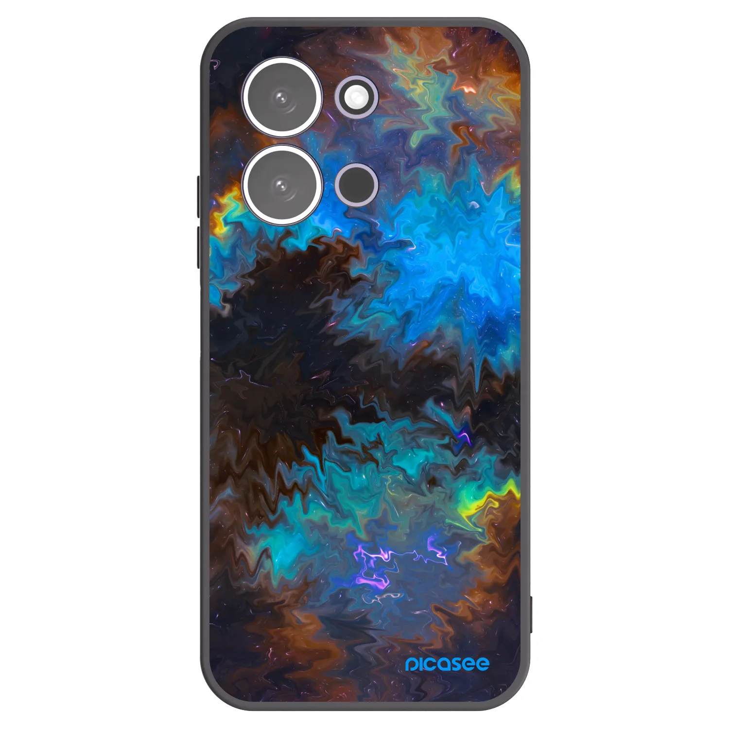 Picasee Xiaomi Redmi 15C 5G Hülle - Schwarzes Silikon - Space