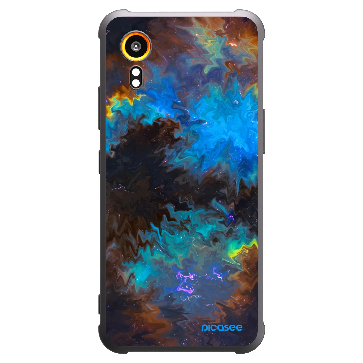 Picasee Samsung Galaxy Xcover 7 Hülle - Schwarzes Silikon - Space