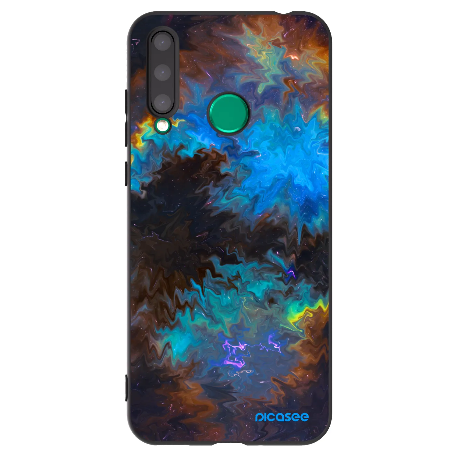 Picasee Honor 20 Lite Hülle - Schwarzes Silikon - Space