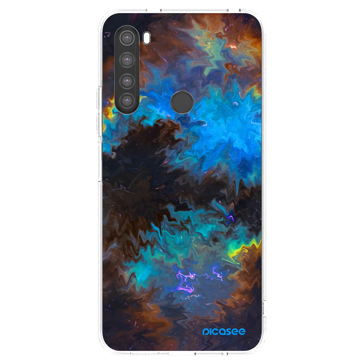 Picasee Xiaomi Redmi Note 8 Hülle - Transparentes Silikon - Space