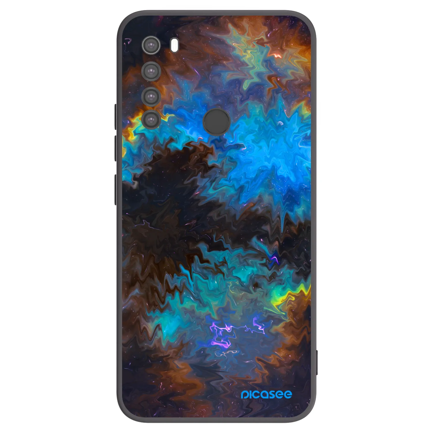 Picasee Xiaomi Redmi Note 8 Hülle - Schwarzes Silikon - Space