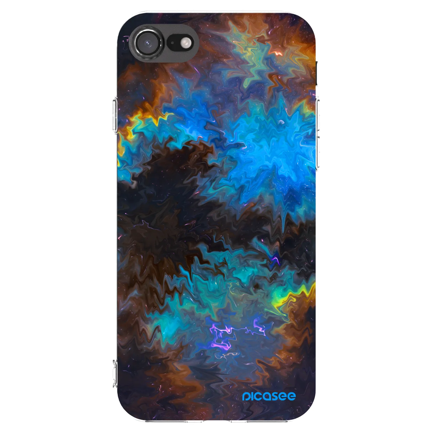 Picasee Apple iPhone SE 2020 Hülle - Transparentes Silikon - Space