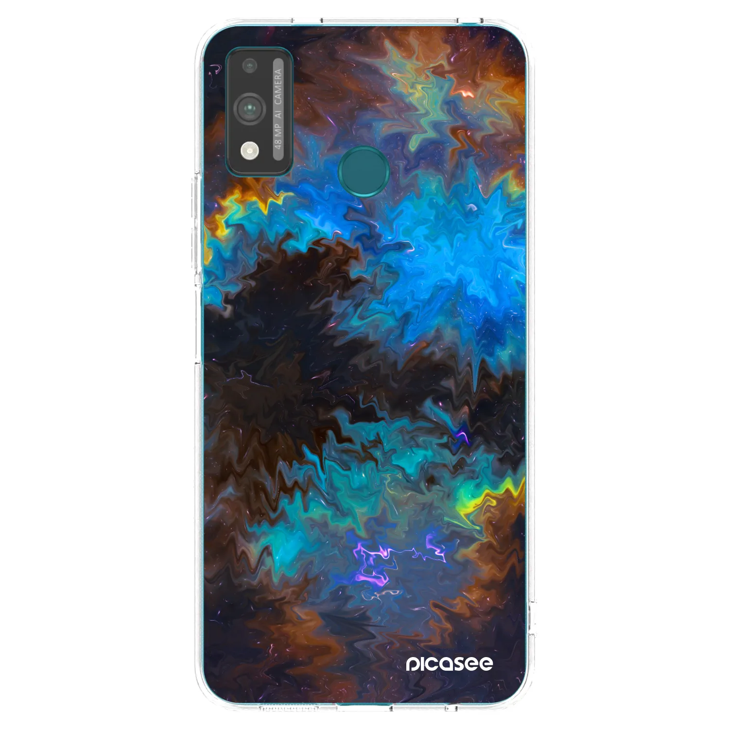 Picasee Honor 9X Lite Hülle - Transparentes Silikon - Space