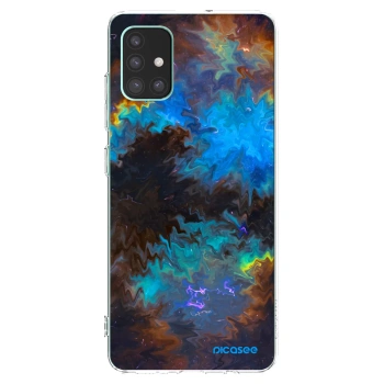 Picasee Samsung Galaxy M51 M515F Hülle - Transparentes Silikon - Space