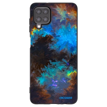 Picasee Samsung Galaxy A12 A125F Hülle - Schwarzes Silikon - Space