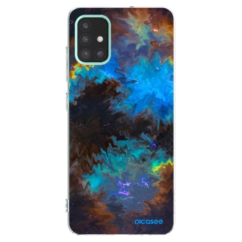 Picasee Samsung Galaxy M31s Hülle - Transparentes Silikon - Space