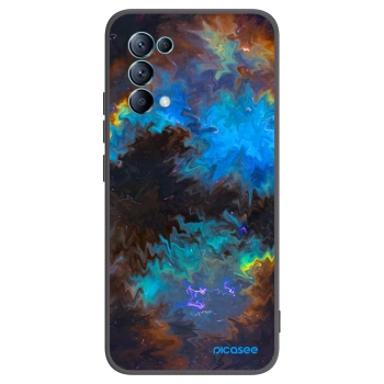 Picasee OPPO Reno 5 5G Hülle - Schwarzes Silikon - Space