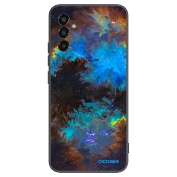 Picasee Samsung Galaxy M13 M135F Hülle - Schwarzes Silikon - Space