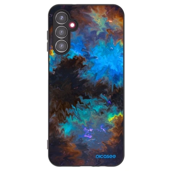 Picasee Samsung Galaxy A14 4G A145R Hülle - Schwarzes Silikon - Space