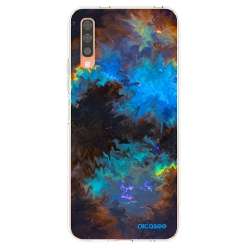 Picasee Samsung Galaxy A70 A705F Hülle - Transparentes Silikon - Space