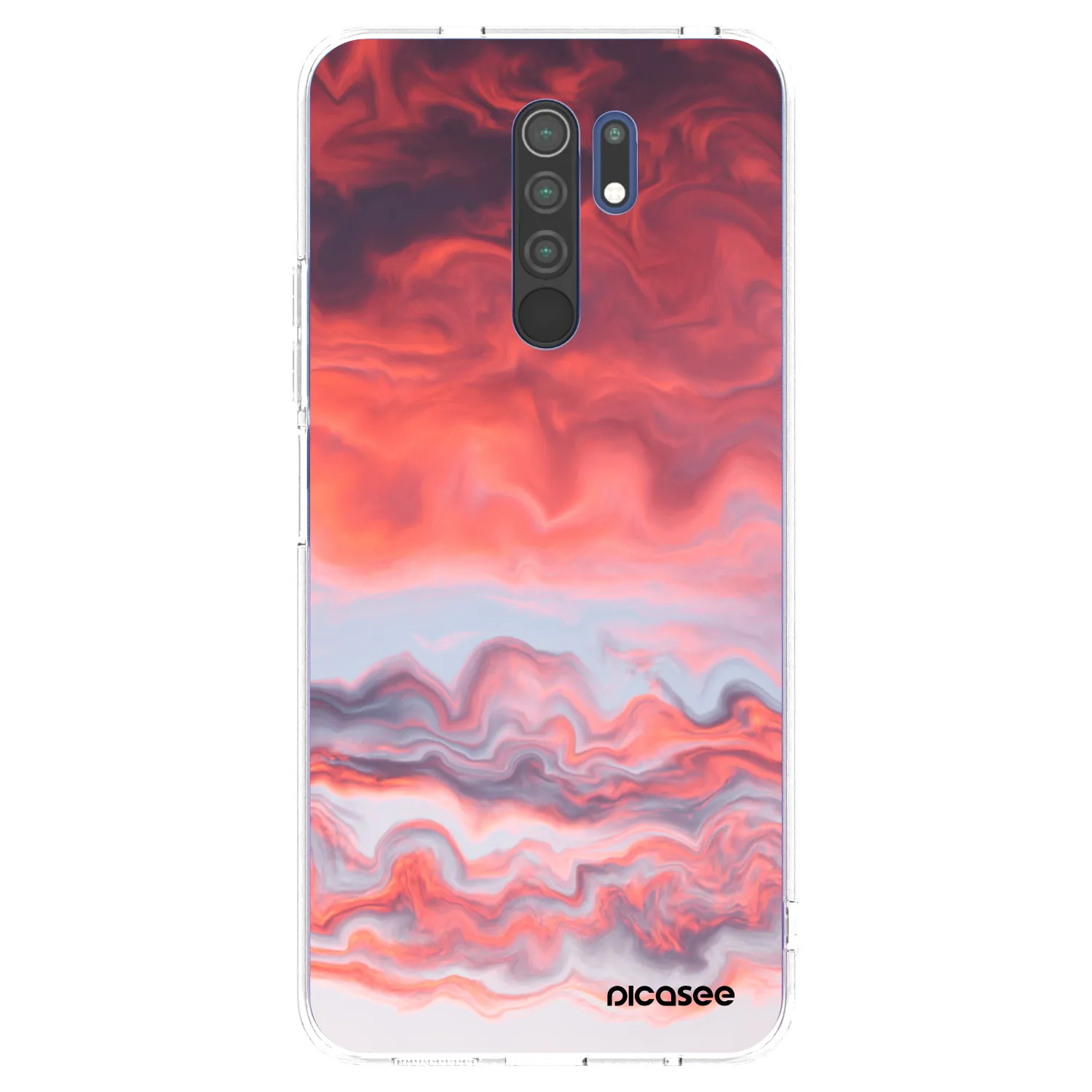 Picasee Xiaomi Redmi 9 Hülle - Transparentes Silikon - Sunset