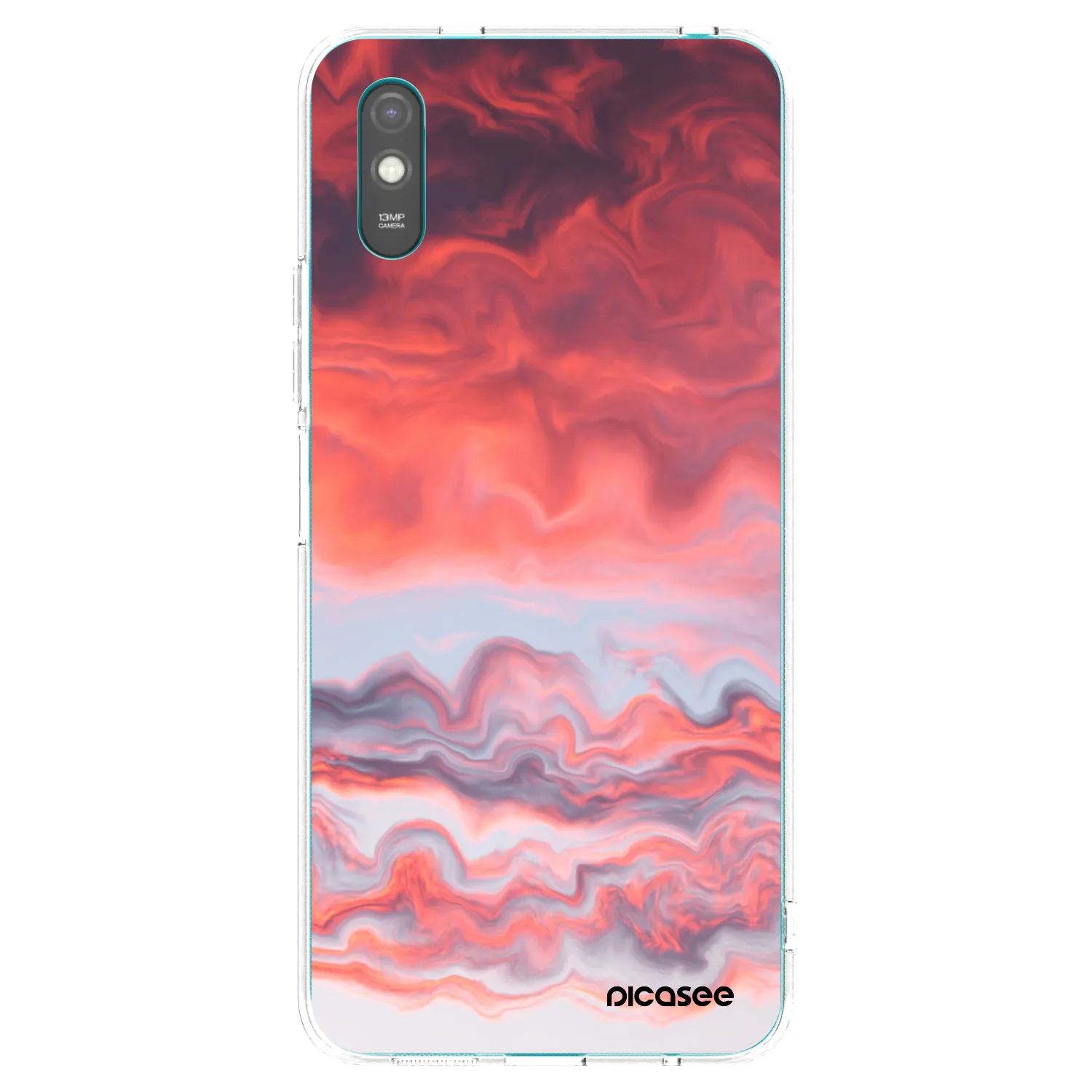Picasee Xiaomi Redmi 9A Hülle - Transparentes Silikon - Sunset