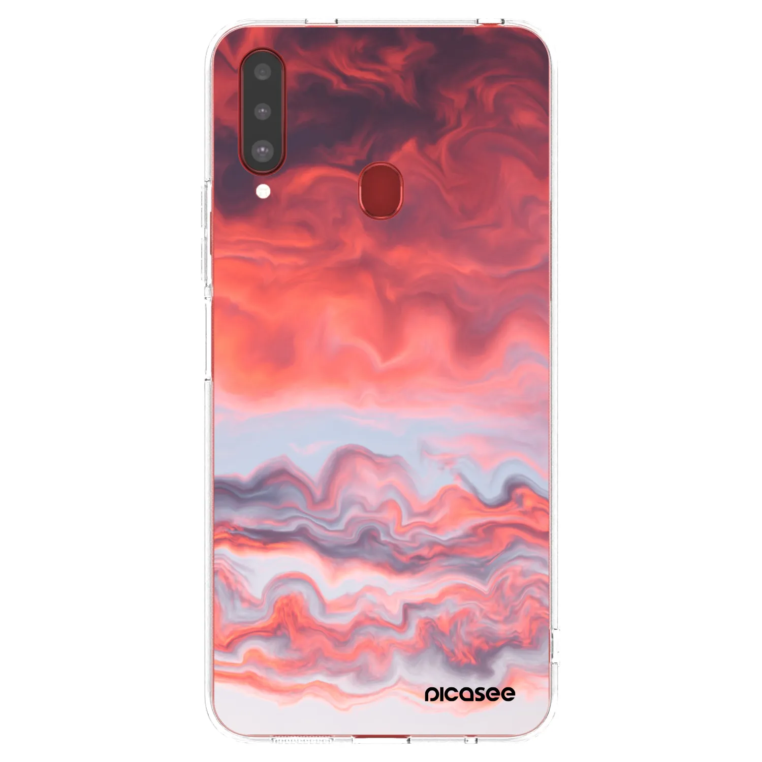 Picasee Samsung Galaxy A20s Hülle - Transparentes Silikon - Sunset