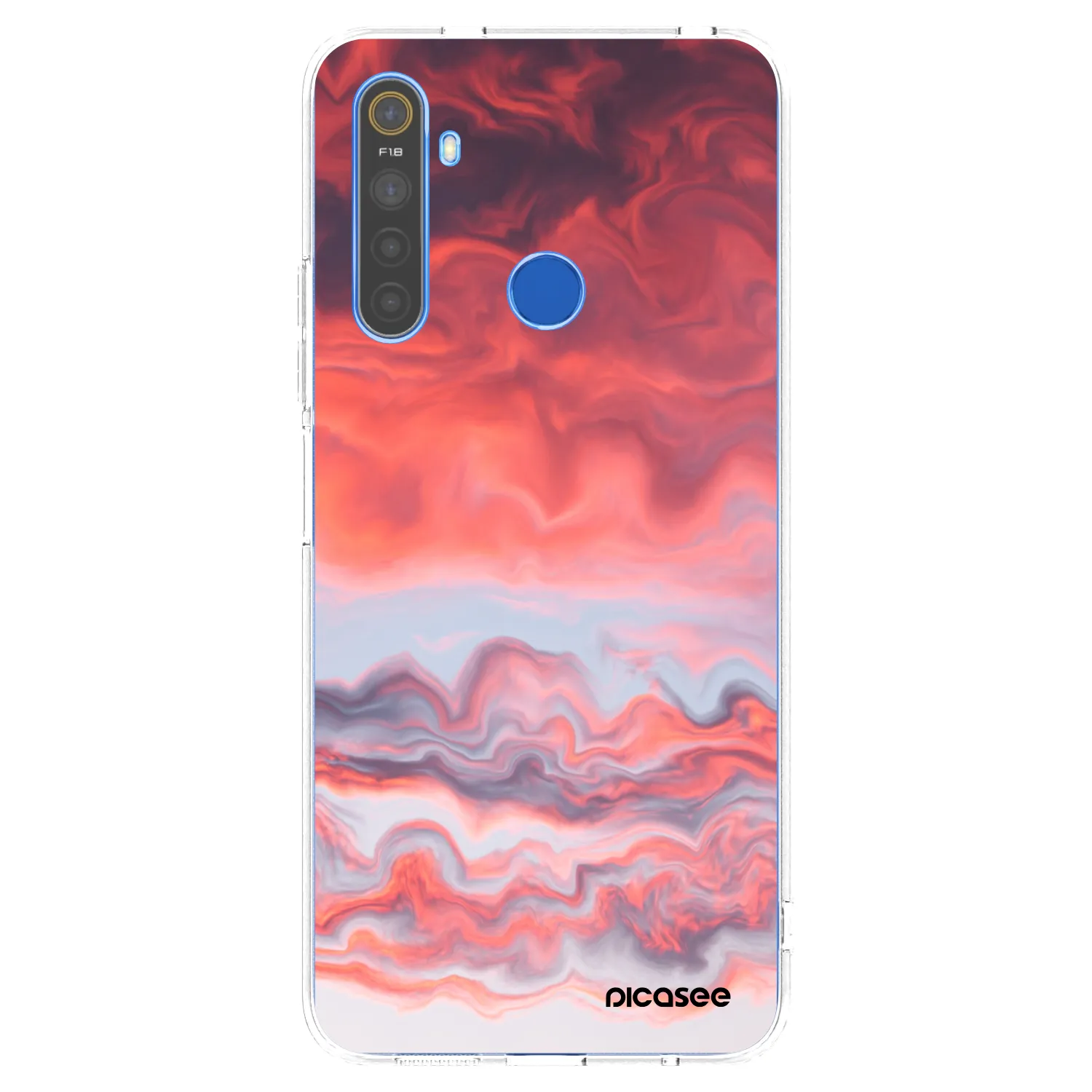Picasee Realme 5 Hülle - Transparentes Silikon - Sunset