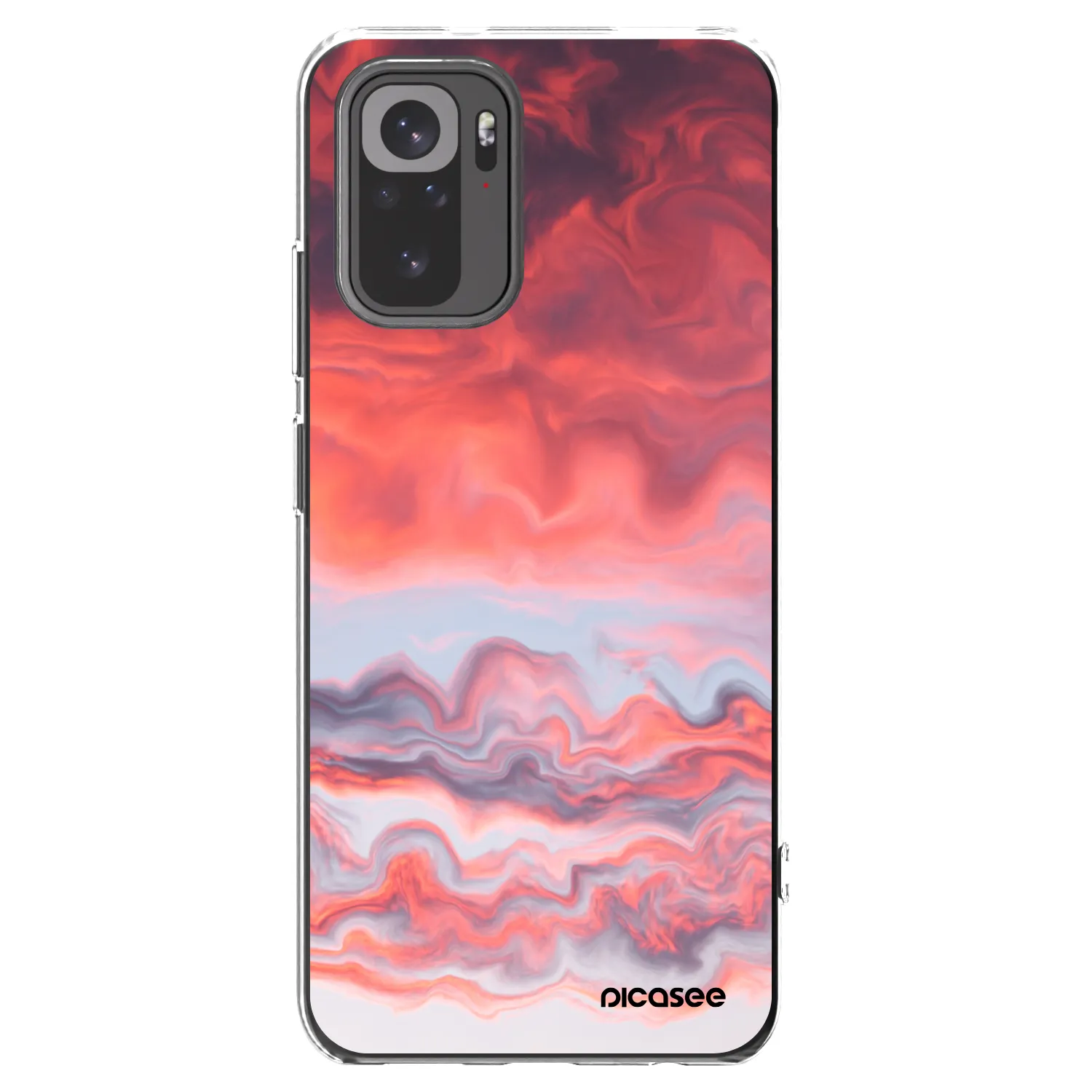 Picasee Xiaomi Redmi Note 10 Hülle - Transparentes Silikon - Sunset