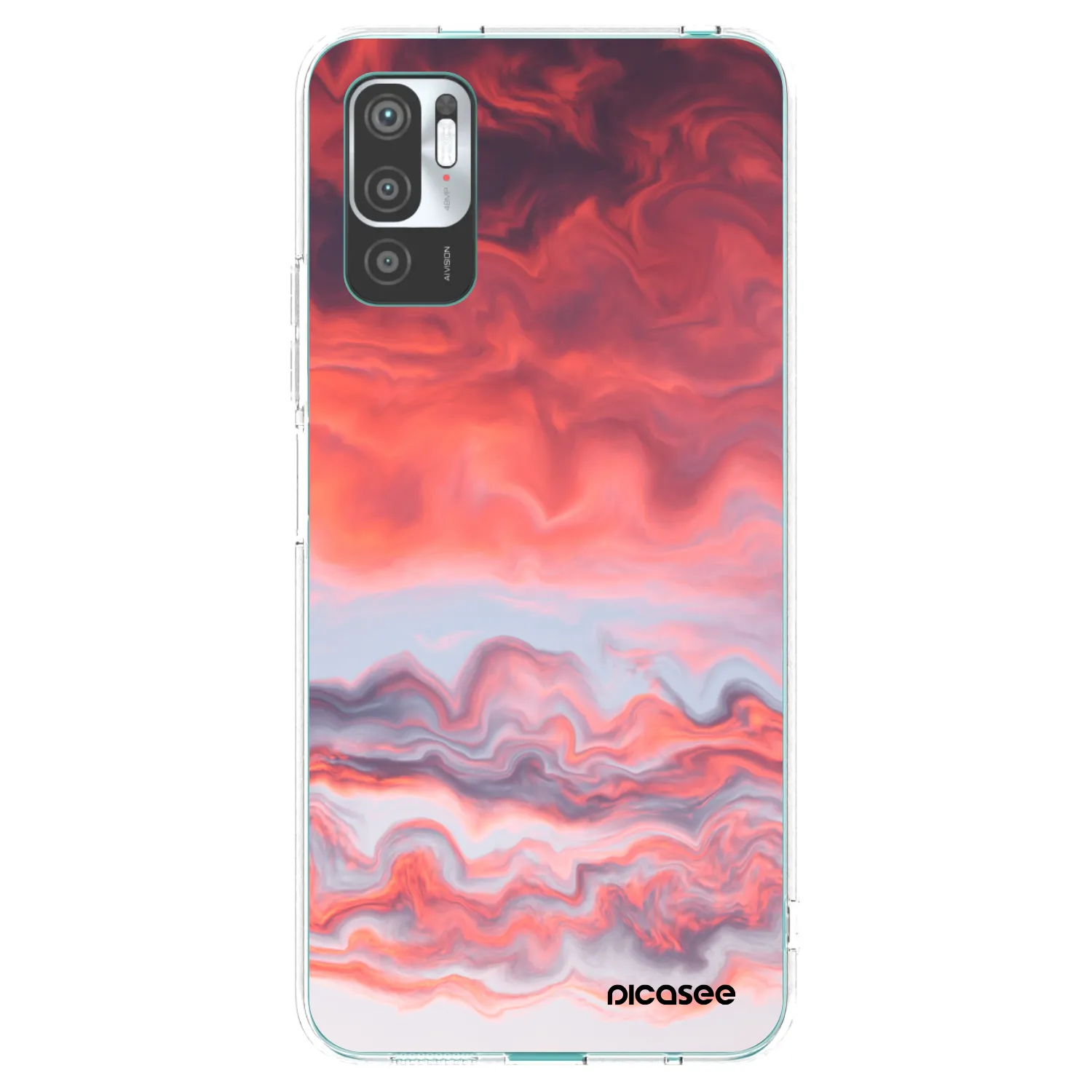 Picasee Xiaomi Redmi Note 10 5G Hülle - Transparentes Silikon - Sunset