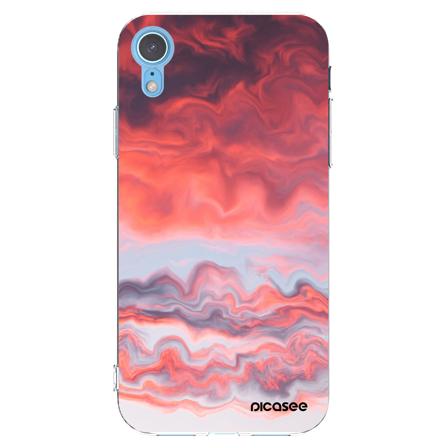 Picasee Apple iPhone XR Hülle - Transparentes Silikon - Sunset