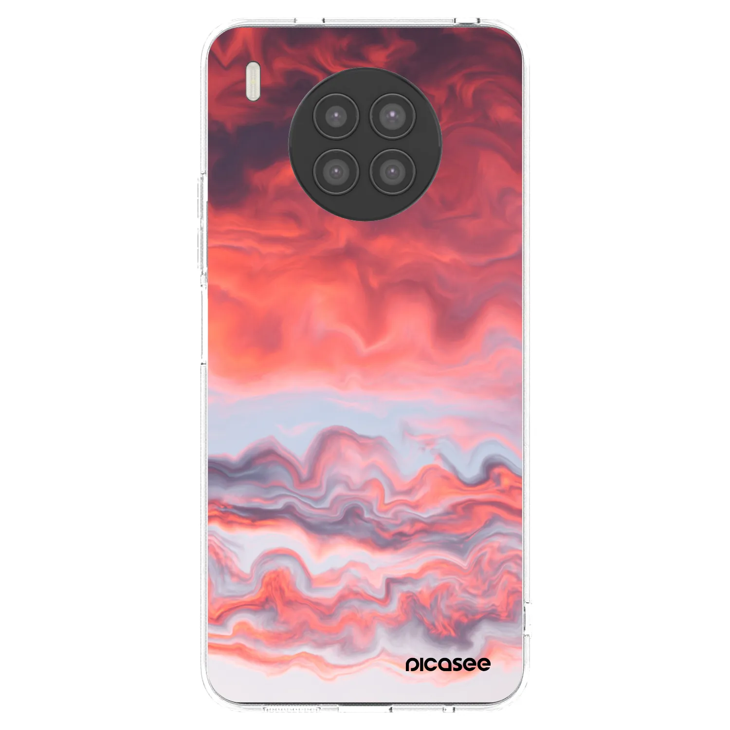 Picasee Huawei Nova 8i Hülle - Transparentes Silikon - Sunset