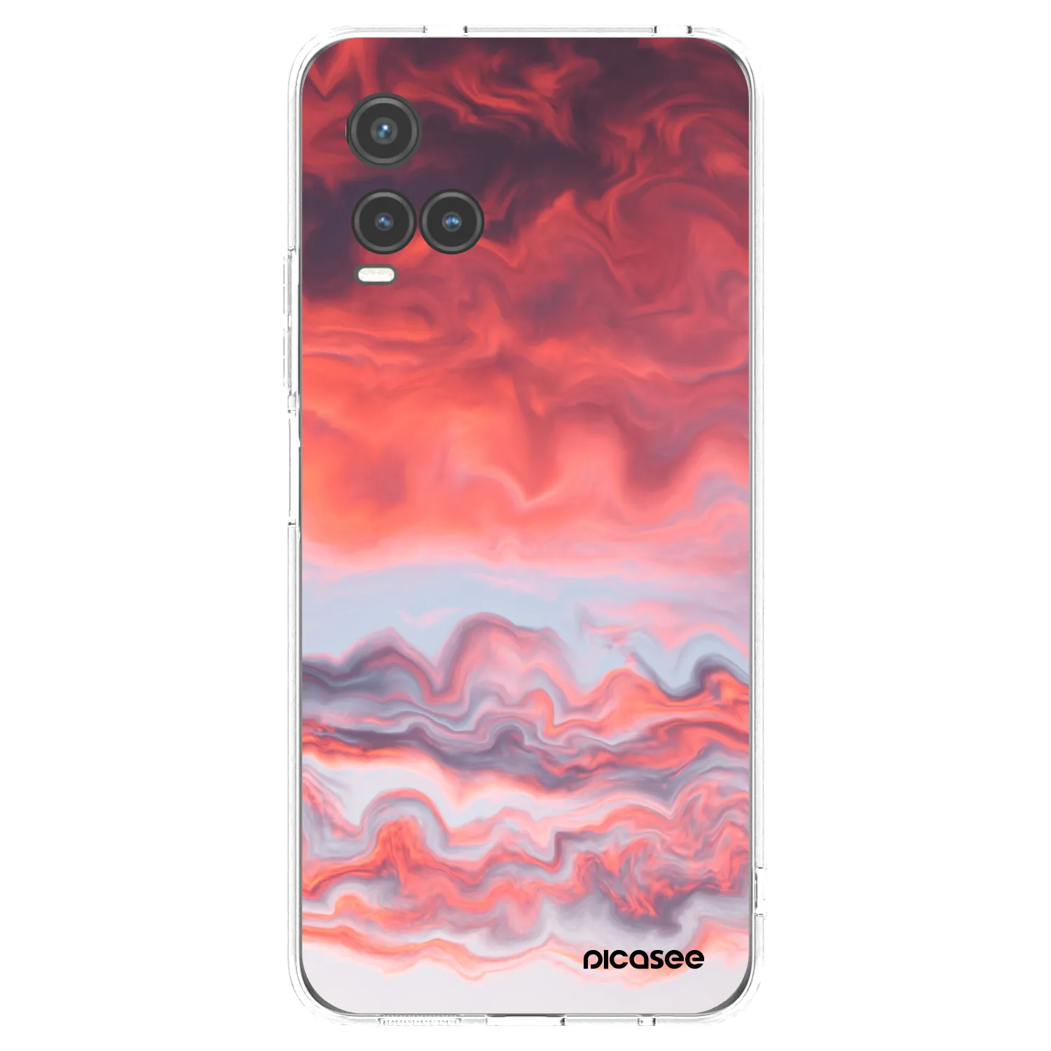 Picasee Vivo Y33s Hülle - Transparentes Silikon - Sunset