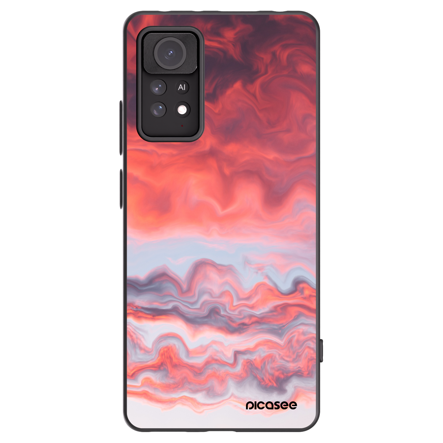 Picasee Xiaomi Redmi Note 11 Pro 5G Hülle - Schwarzes Silikon - Sunset