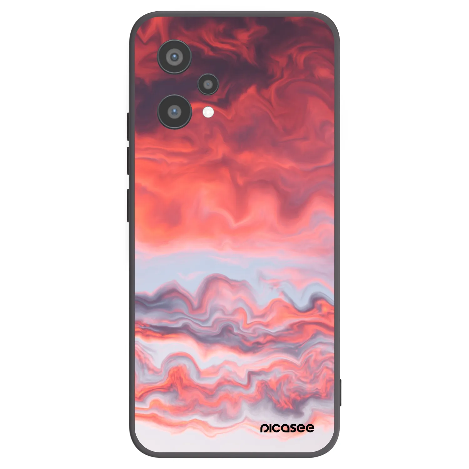 Picasee Realme 9 Pro 5G Hülle - Schwarzes Silikon - Sunset