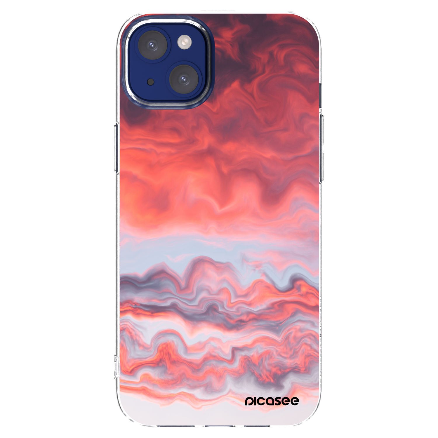 Picasee Apple iPhone 14 Plus Hülle - Transparentes Silikon - Sunset