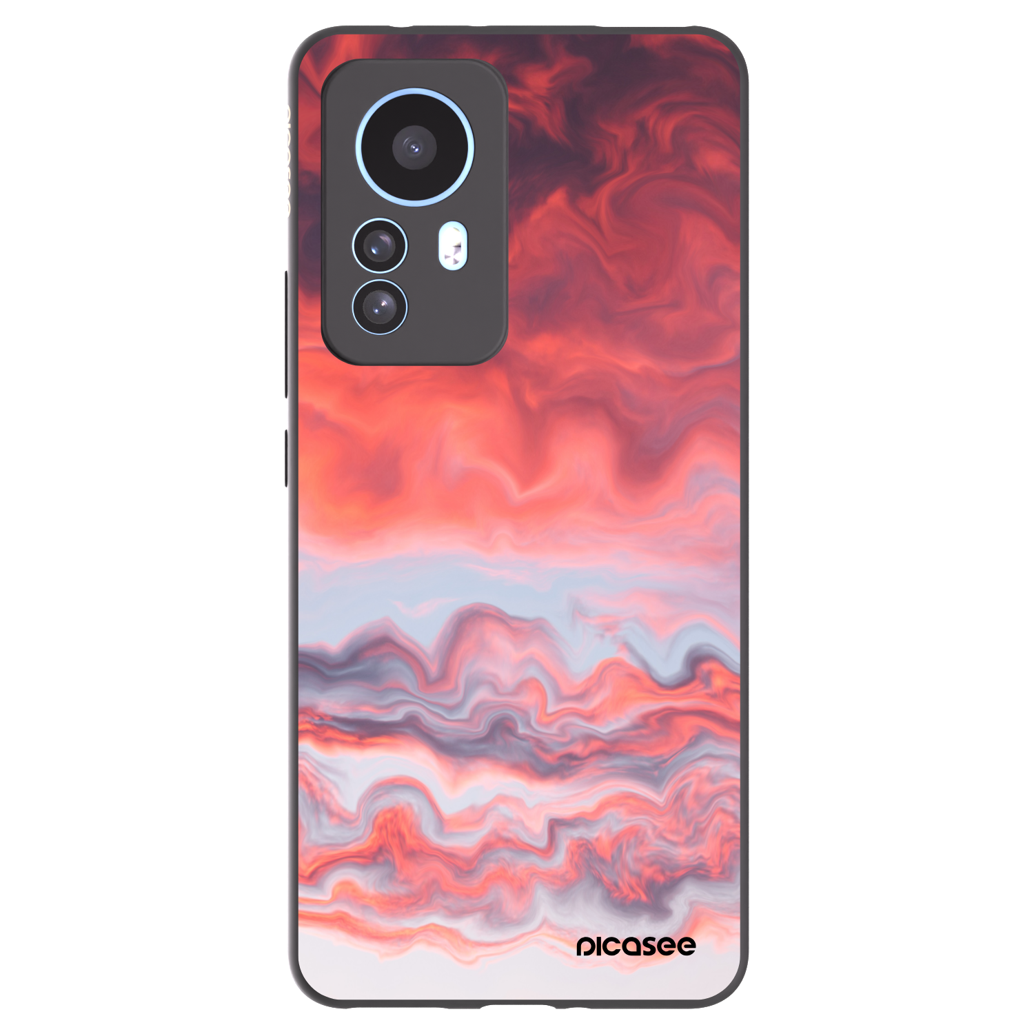 Picasee Xiaomi 12T Pro Hülle - Schwarzes Silikon - Sunset