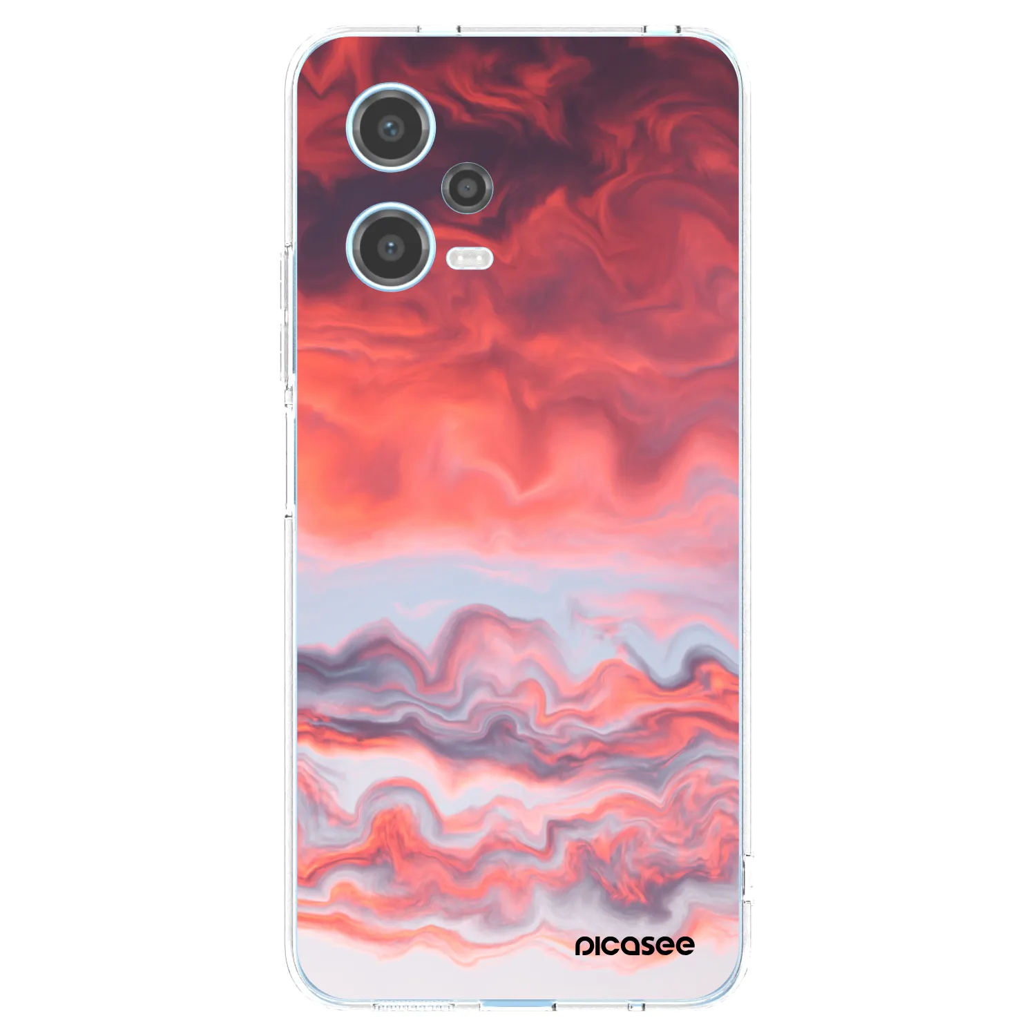 Picasee Xiaomi Redmi Note 12 5G Hülle - Transparentes Silikon - Sunset