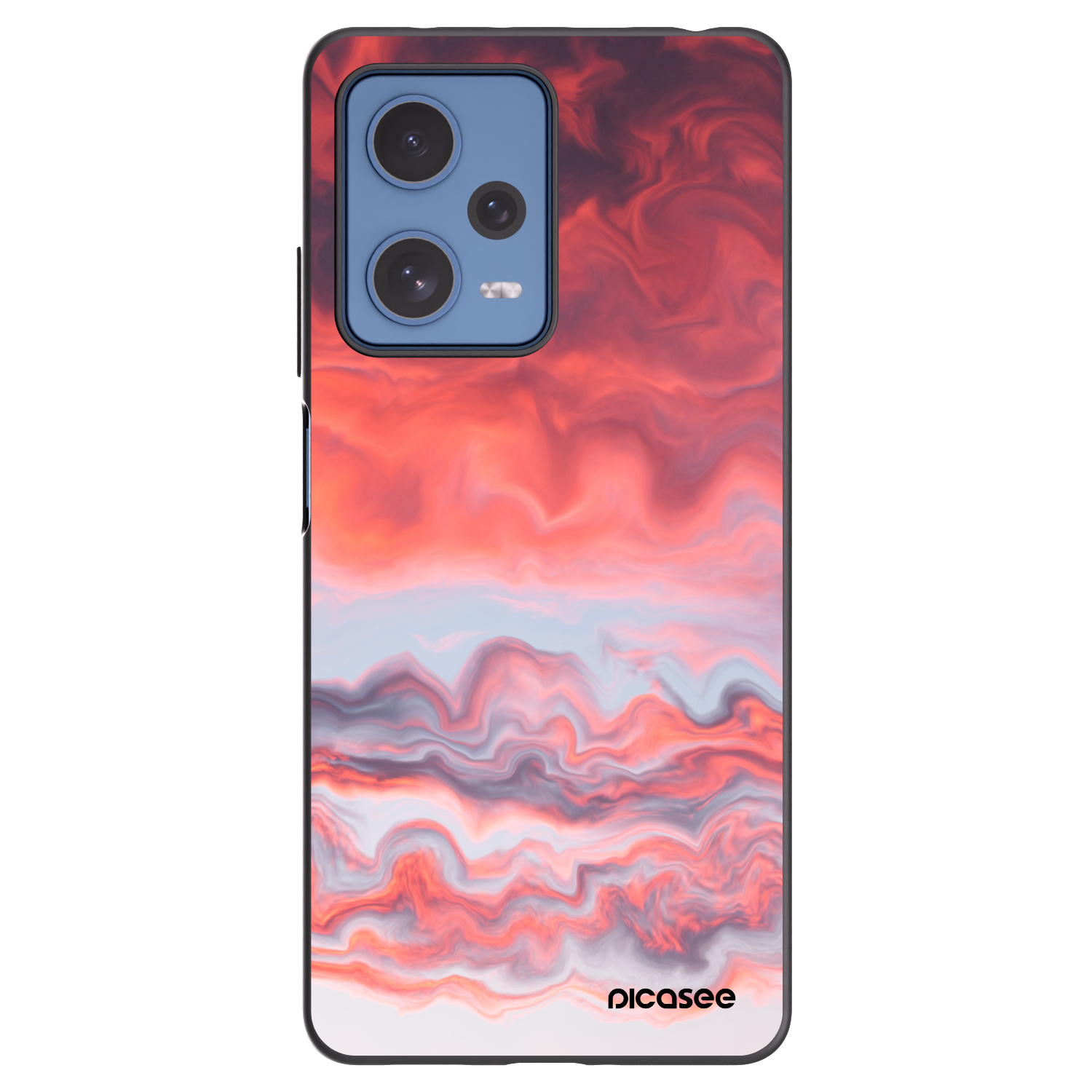 Picasee Xiaomi Redmi Note 12 Pro 5G Hülle - Schwarzes Silikon - Sunset