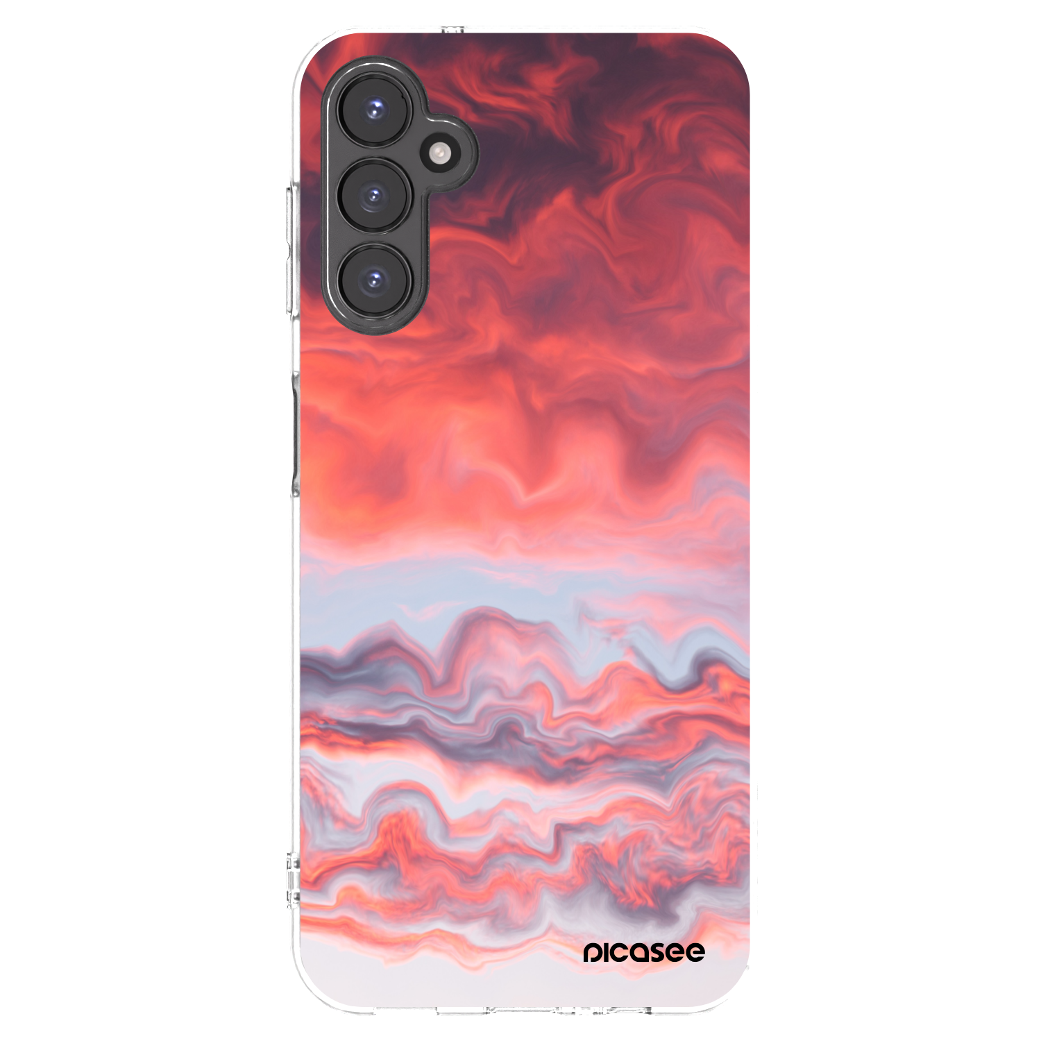 Picasee Samsung Galaxy A14 5G A146P Hülle - Transparentes Silikon - Sunset
