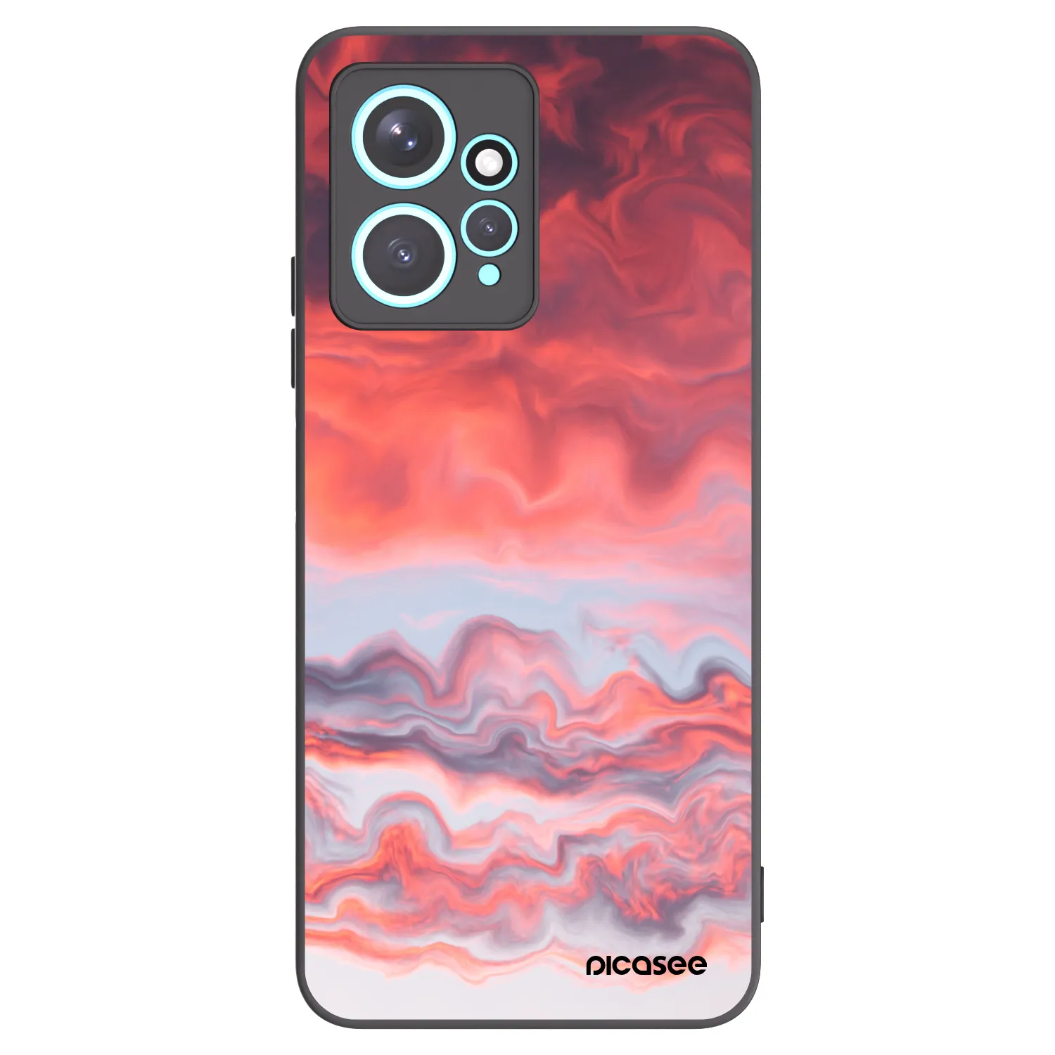 Picasee Xiaomi Redmi Note 12 4G Hülle - Schwarzes Silikon - Sunset