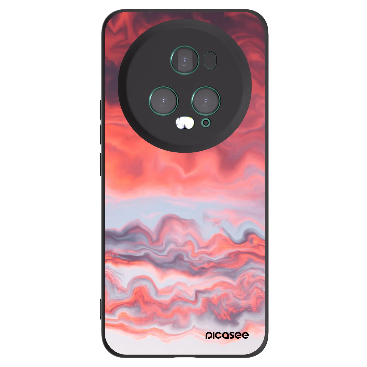 Picasee Honor Magic5 Pro Hülle - Schwarzes Silikon - Sunset