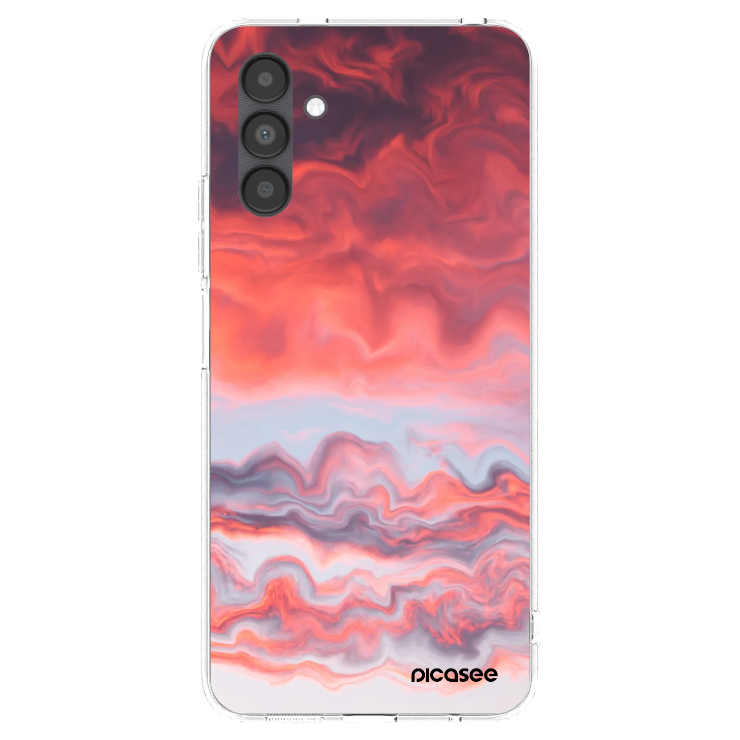 Picasee Samsung Galaxy A04s A047F Hülle - Transparentes Silikon - Sunset