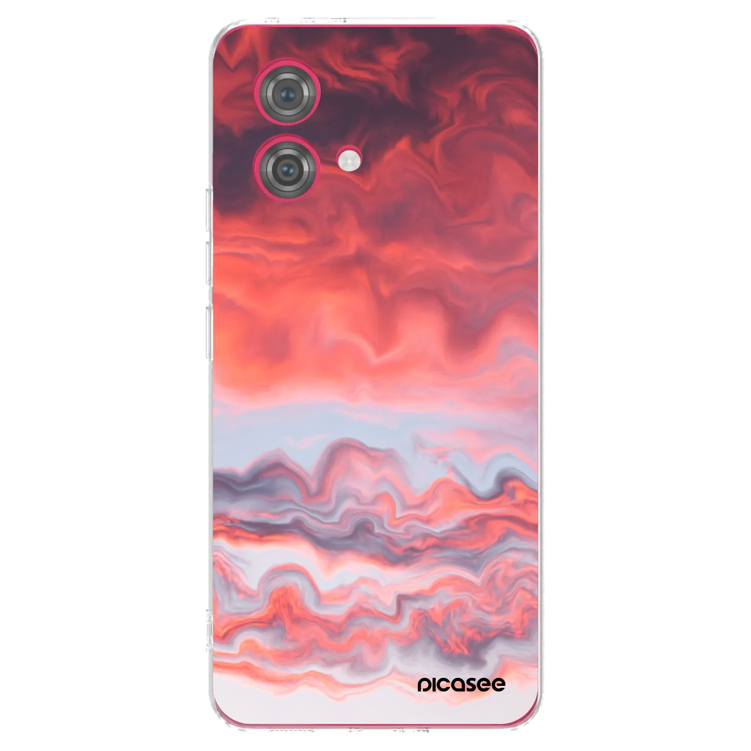Picasee Motorola Moto G84 5G Hülle - Transparentes Silikon - Sunset