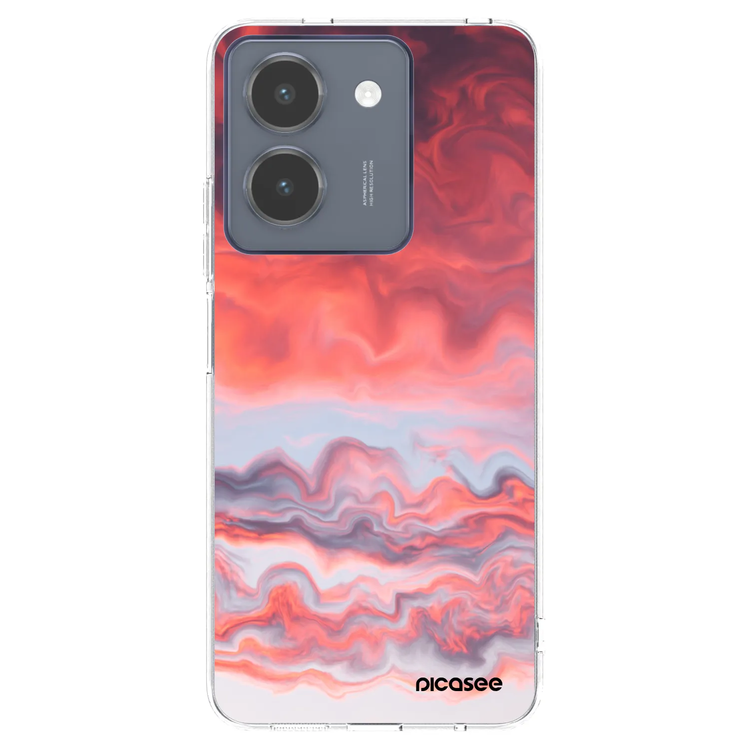 Picasee Vivo Y36 4G Hülle - Transparentes Silikon - Sunset
