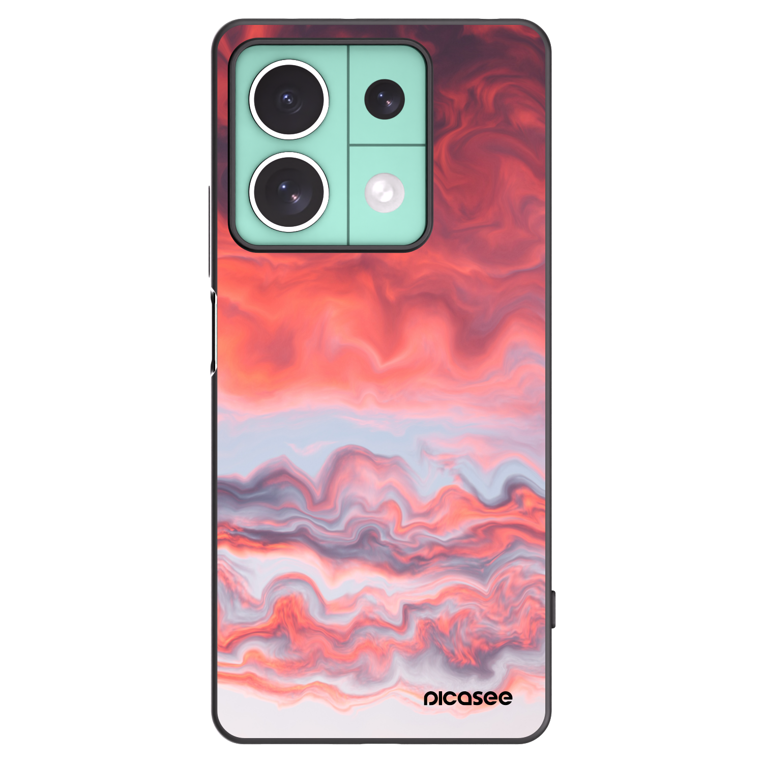 Picasee Xiaomi Redmi Note 13 5G Hülle - Schwarzes Silikon - Sunset