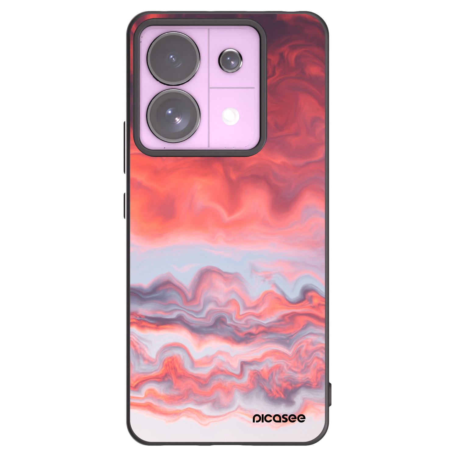 Picasee Xiaomi Redmi Note 13 Pro 5G Hülle - Schwarzes Silikon - Sunset