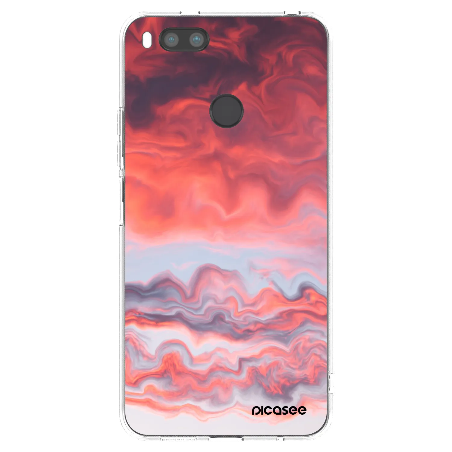 Picasee Xiaomi Mi A1 Global Hülle - Transparentes Silikon - Sunset
