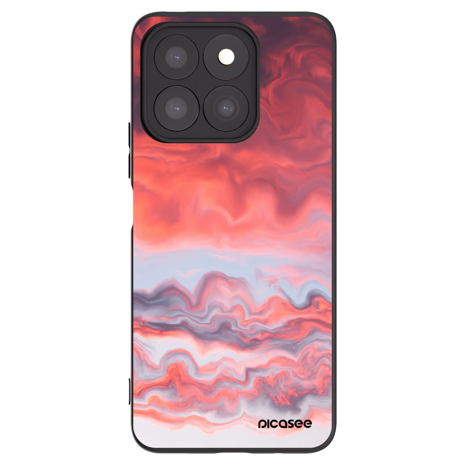 Picasee Honor X8b Hülle - Schwarzes Silikon - Sunset