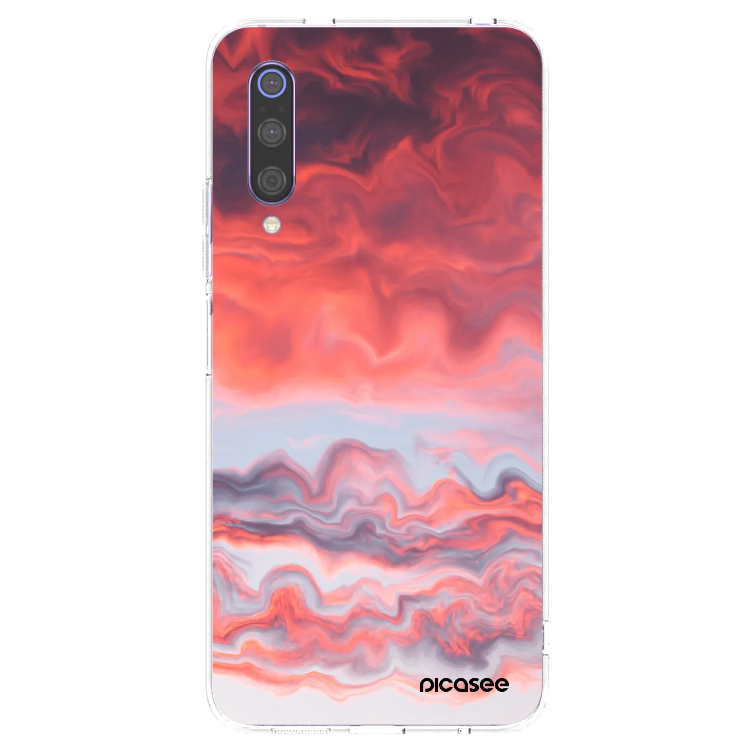 Picasee Xiaomi Mi 9 Hülle - Transparentes Silikon - Sunset