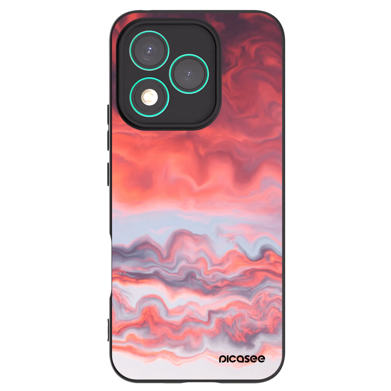 Picasee Honor 400 Lite 5G Hülle - Schwarzes Silikon - Sunset