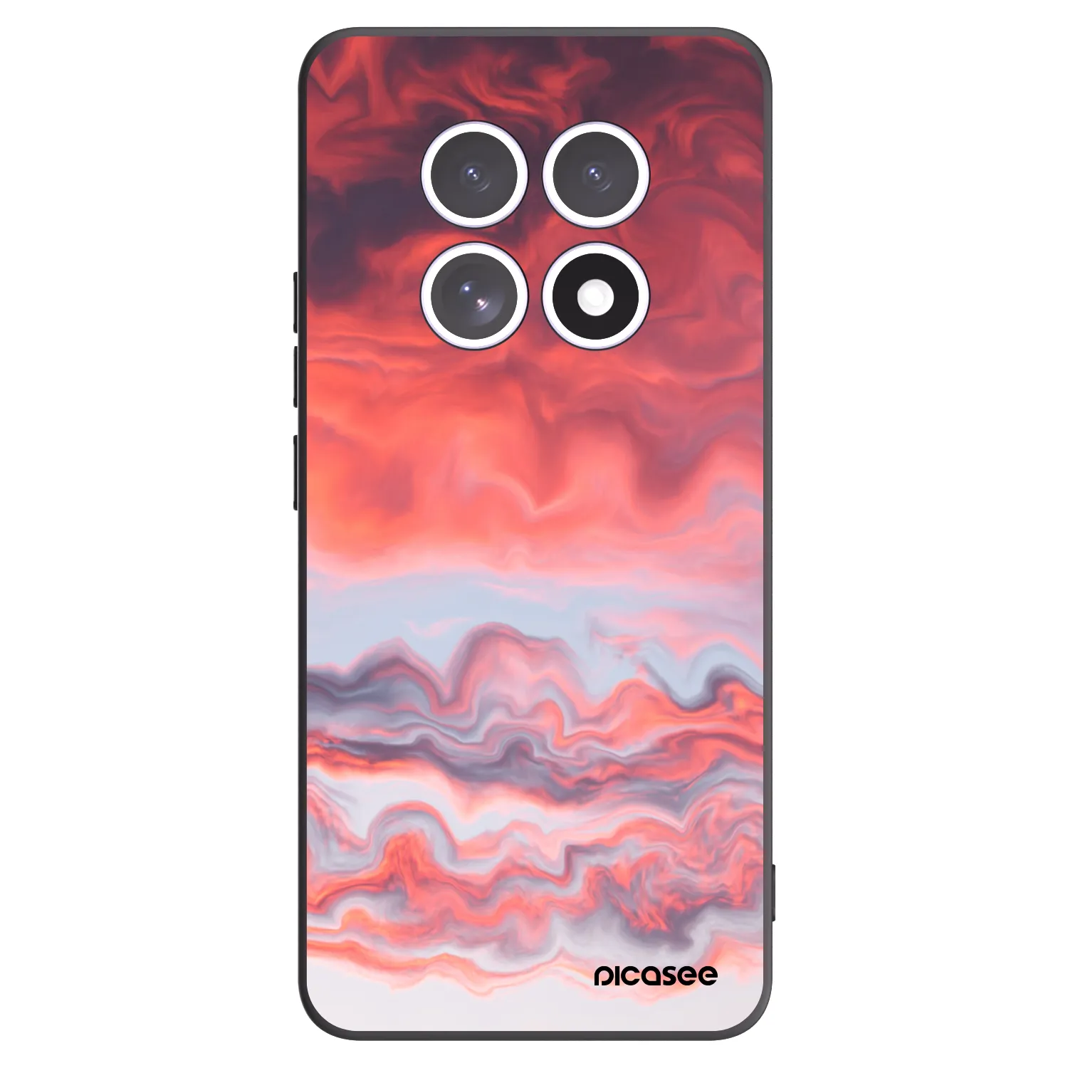 Picasee Xiaomi Redmi Note 15 Hülle - Schwarzes Silikon - Sunset