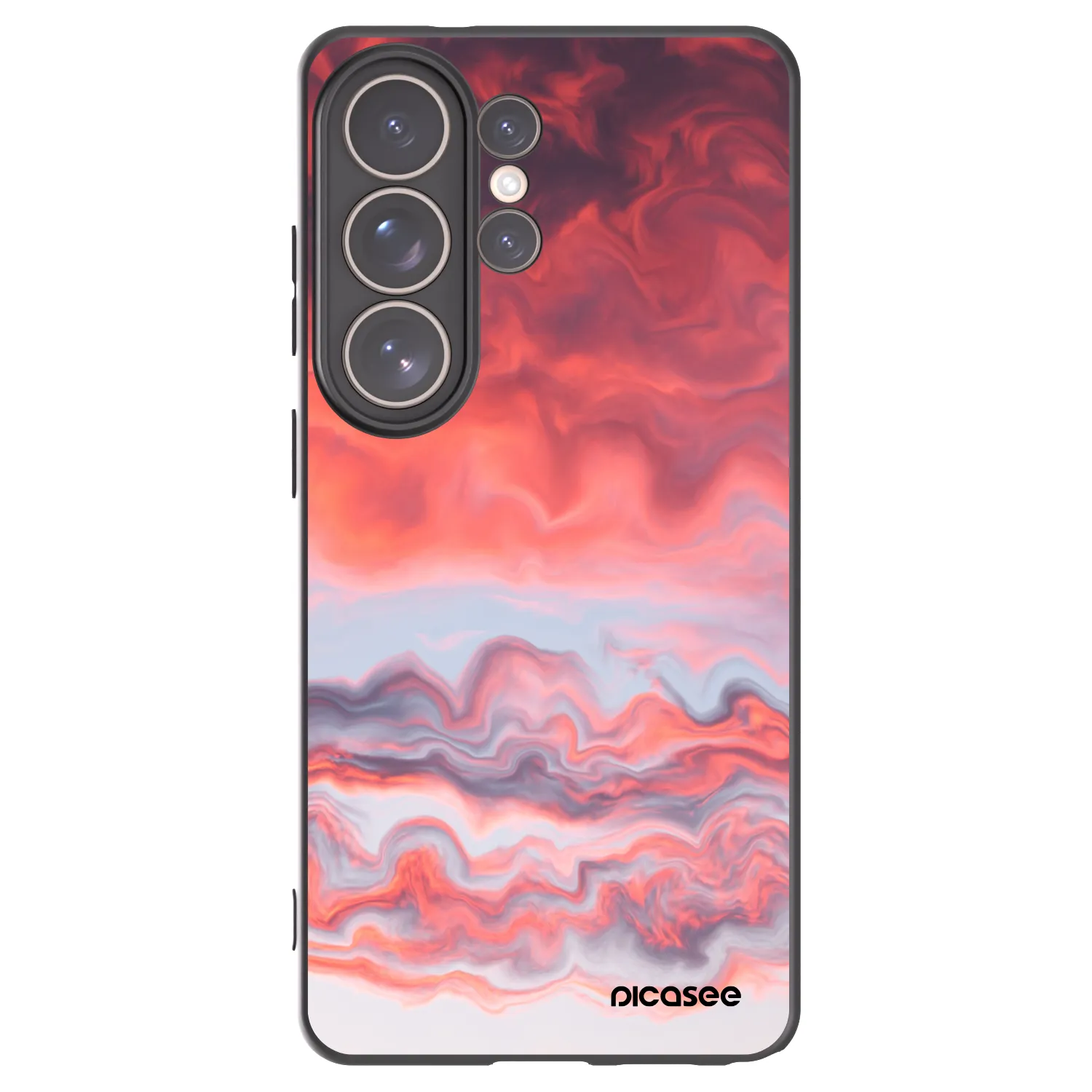 Picasee Samsung Galaxy S26 Ultra Hülle - Schwarzes Silikon - Sunset