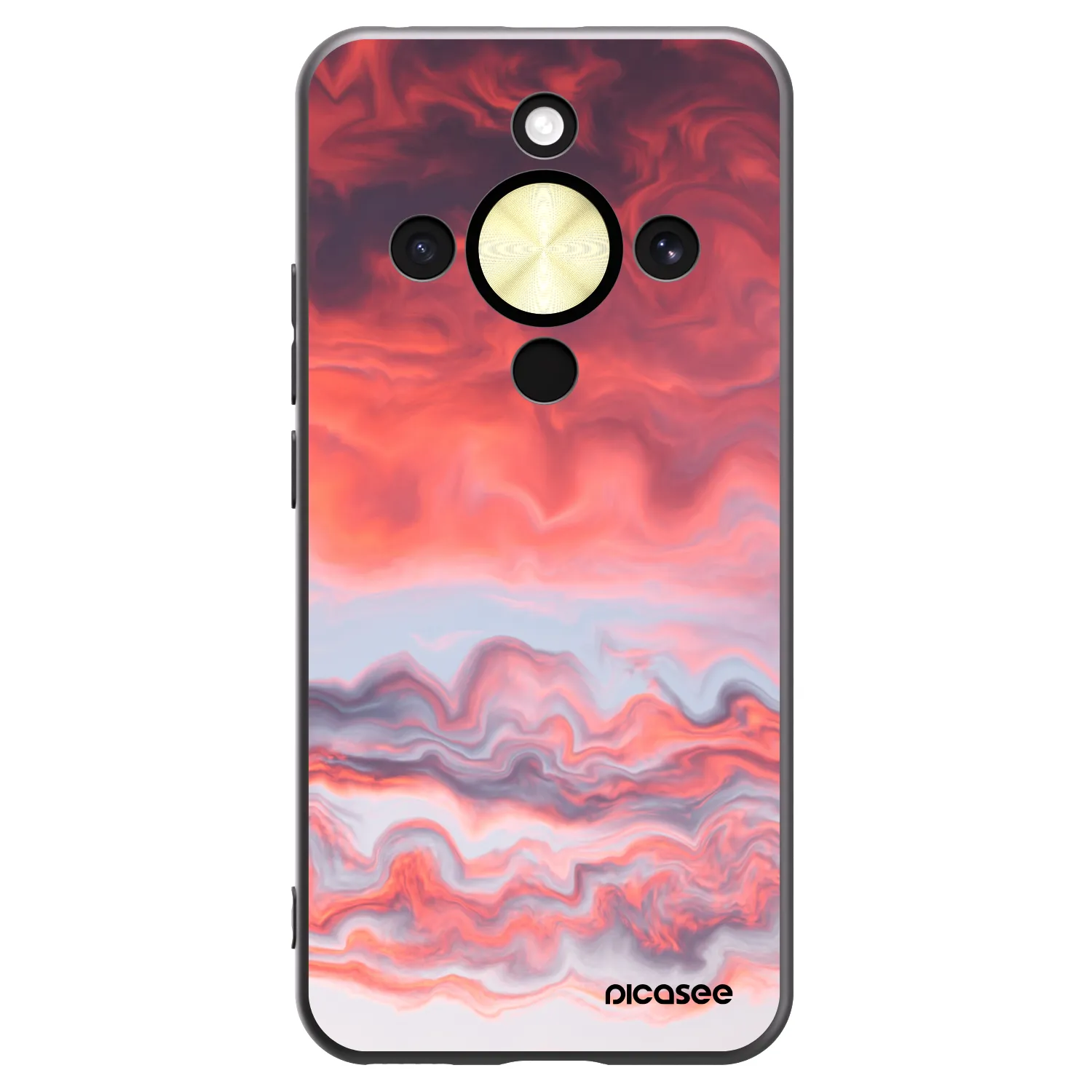 Picasee Honor Magic8 Lite 5G Hülle - Schwarzes Silikon - Sunset