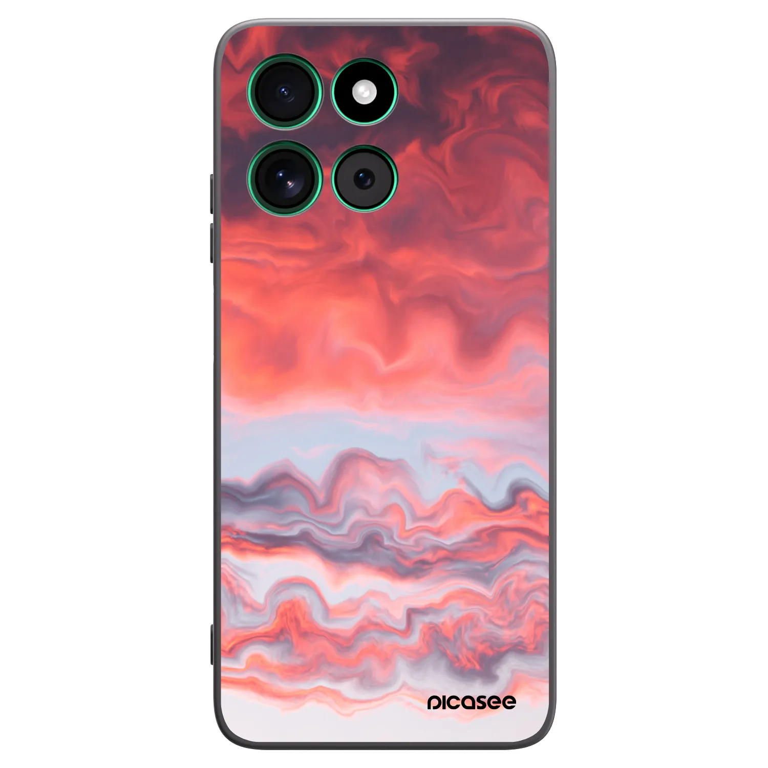 Picasee Motorola Moto G57 Power Hülle - Schwarzes Silikon - Sunset