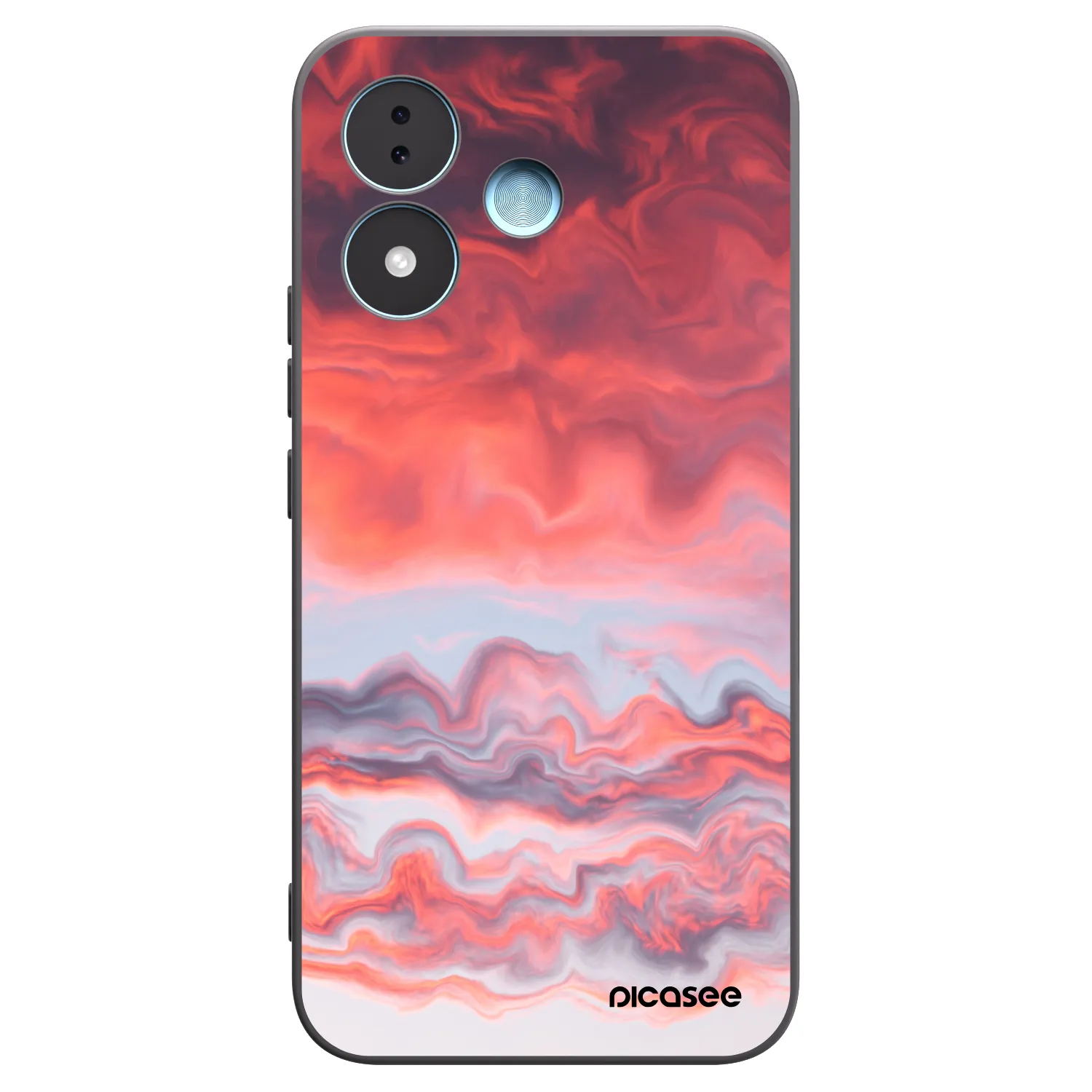 Picasee Xiaomi Redmi Note 17 5G Hülle - Schwarzes Silikon - Sunset