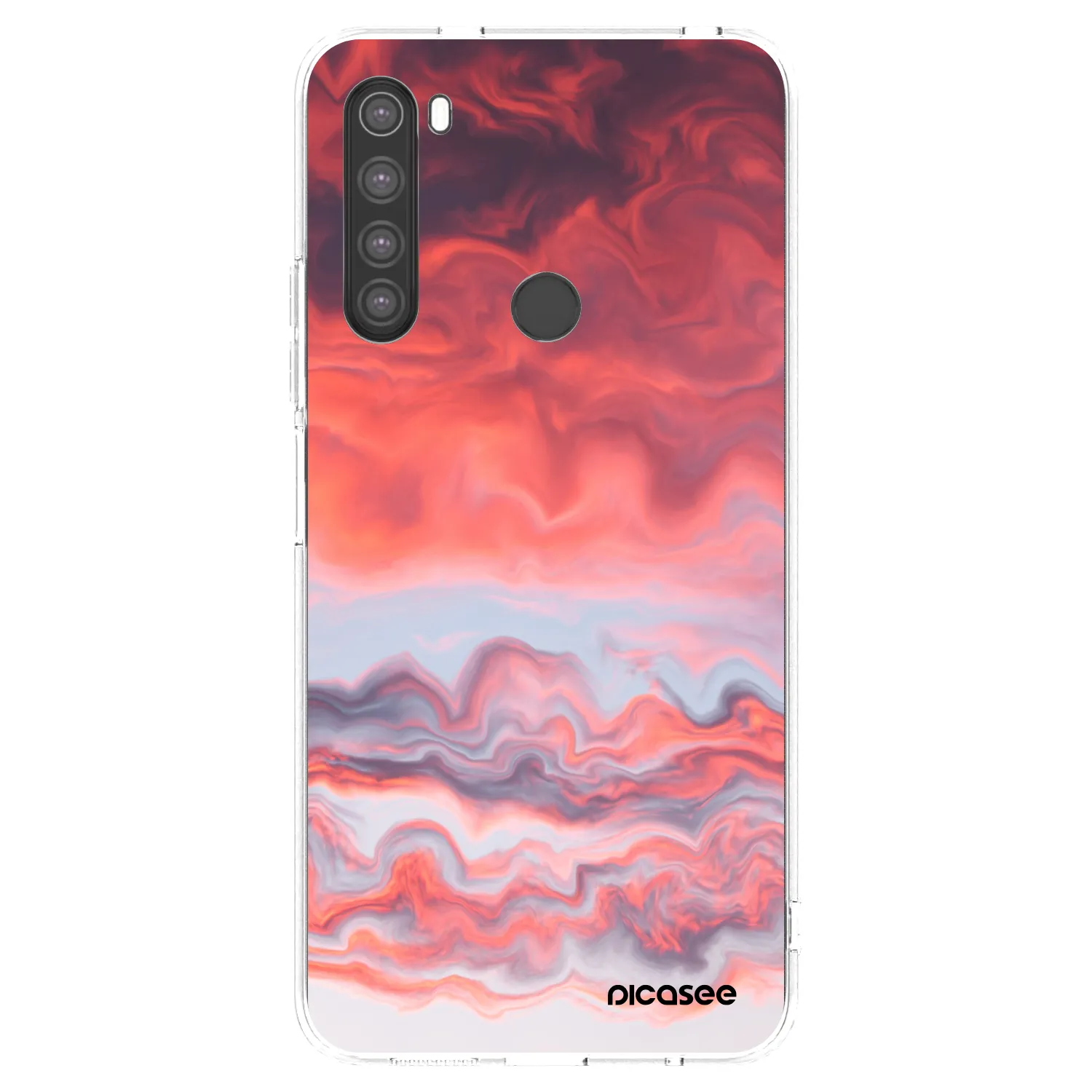 Picasee Xiaomi Redmi Note 8 Hülle - Transparentes Silikon - Sunset